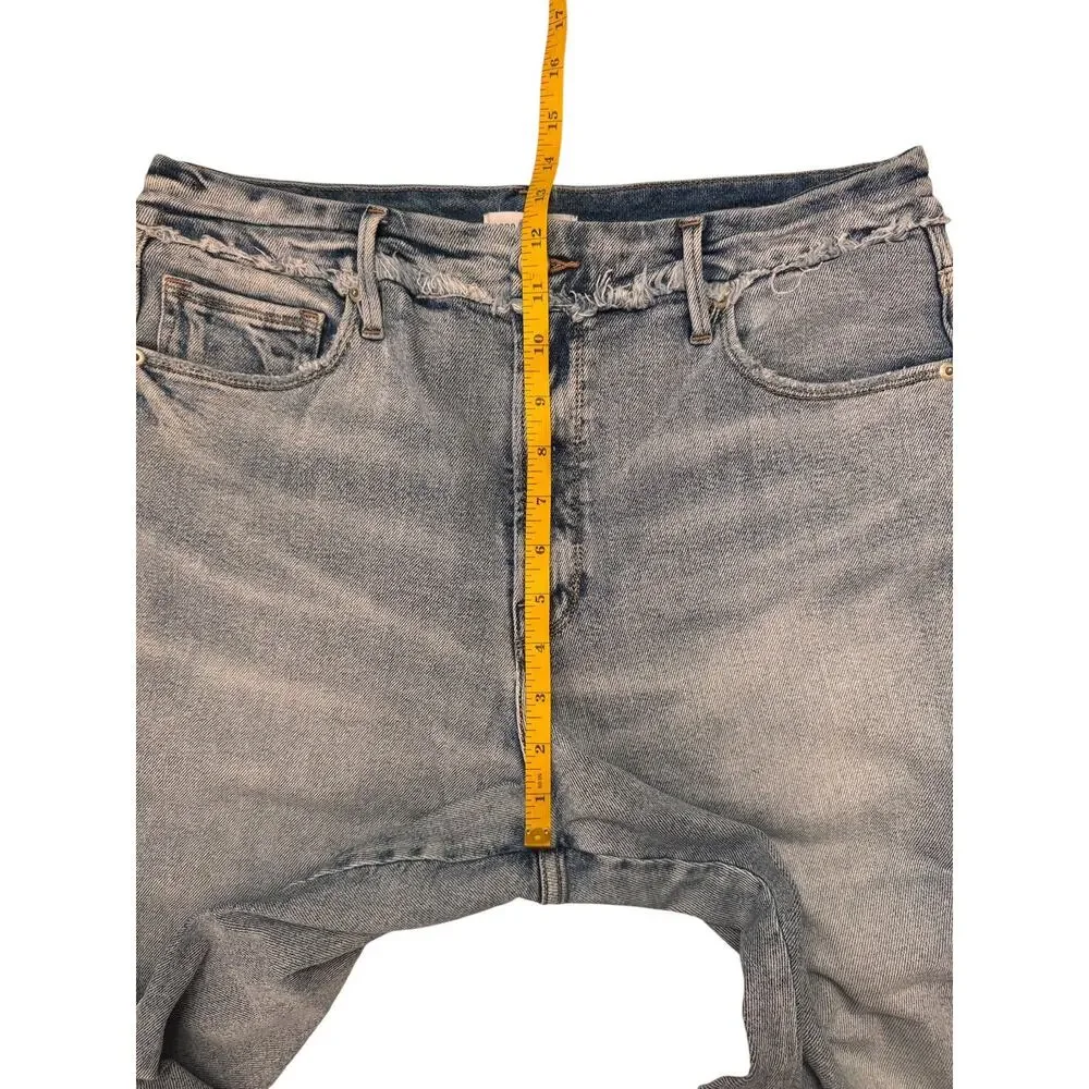 GOOD AMERICAN Good High Waist Crop Skinny Jeans in Light Wash Size 15 Womens
